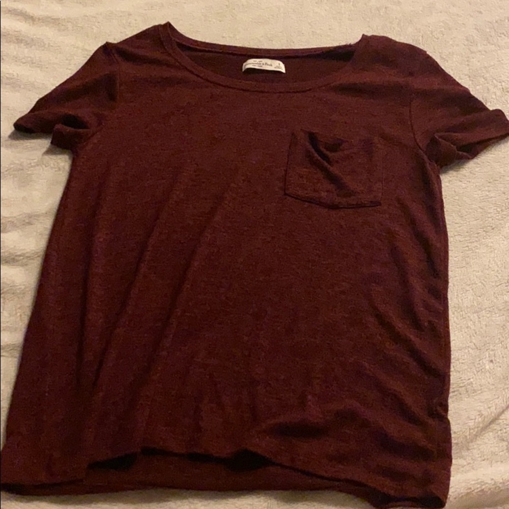 Maroon dressy or tshirt top